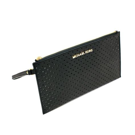 michael kors jet set clutch black|michael kors clothing.